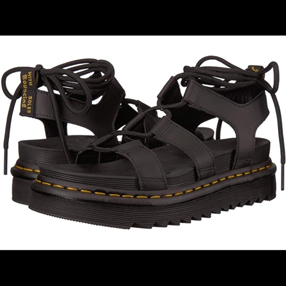 NWT Dr Martens Nartilla Black Sandals